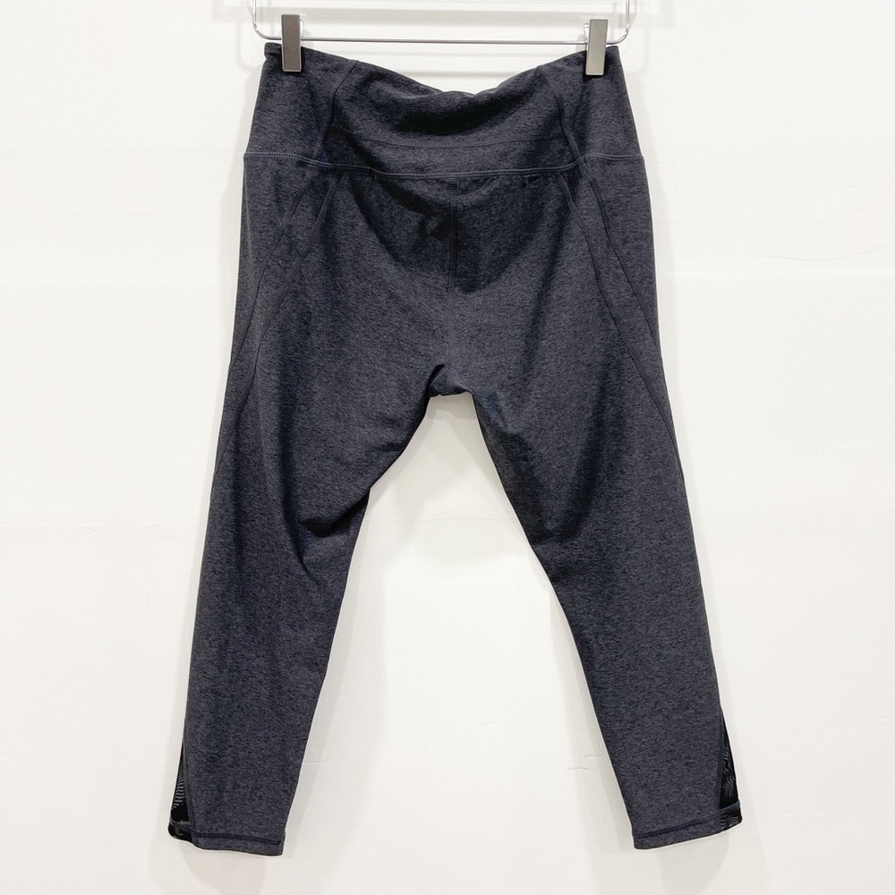Z by Zella Dark Grey Crop Mesh Legging High Rise M - Picture 8 of 8